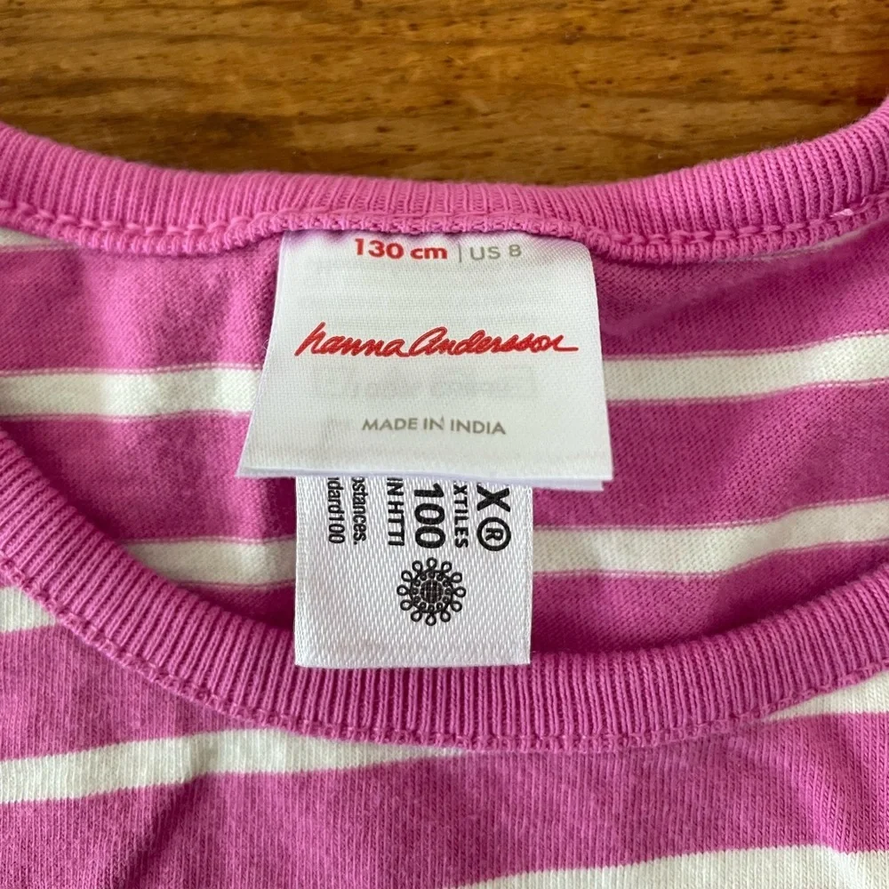 Hanna Andersson Mixie Playdress Long Sleeve Pockets Rainbow Dress Girls US 8